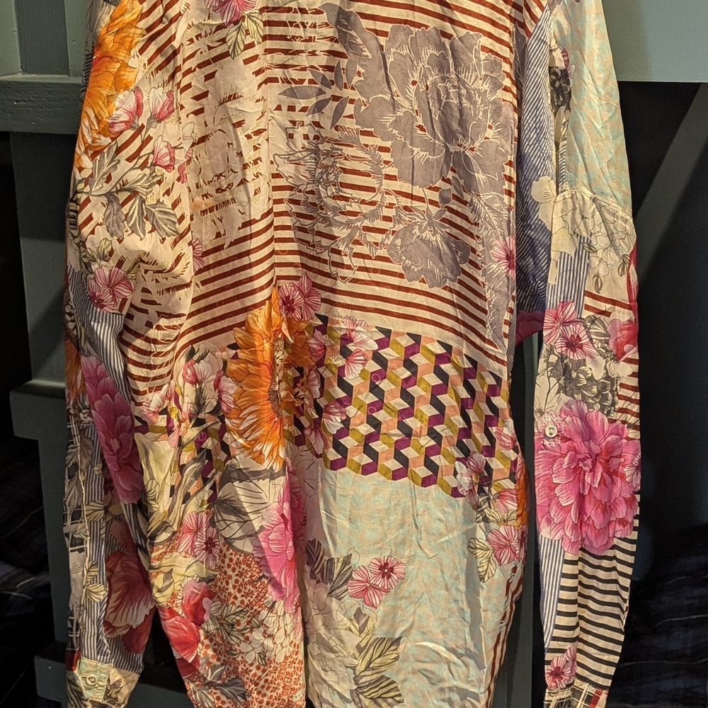 Floral Patchwork Blouse - image 5